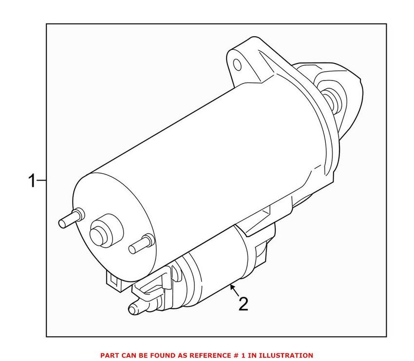 BMW Starter Motor (Rebuilt) 12417631559